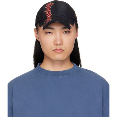Balenciaga Balenciaga Black Gothic Placement No Closure Cap