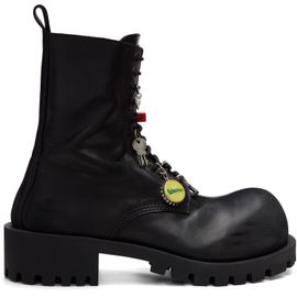 Balenciaga Balenciaga Black Hummer Laceup Boots