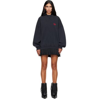 Balenciaga Balenciaga Black Hybrid Laurel Dry Molleton Minidress