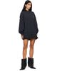Balenciaga Balenciaga Black Hybrid Laurel Dry Molleton Minidress - 4