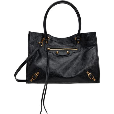 Balenciaga Balenciaga Black 'Le City' Arena Lamb S Tote