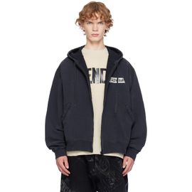 Balenciaga Balenciaga Black Masking Tape Oversized Zip-Up Hoodie