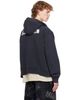 Balenciaga Balenciaga Black Masking Tape Oversized Zip-Up Hoodie - 3