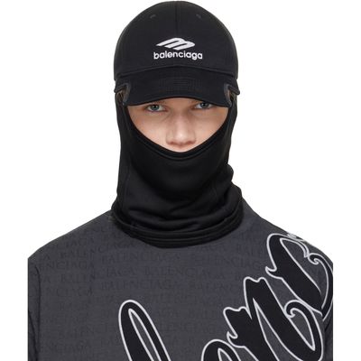 Balenciaga Balenciaga Black Neck Warmer Cap