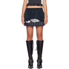 Balenciaga Balenciaga Black Patched Cargo Mini Skirt