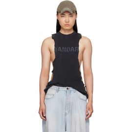 Balenciaga Balenciaga Black Ripped Tank Top