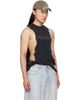 Balenciaga Balenciaga Black Ripped Tank Top - 2