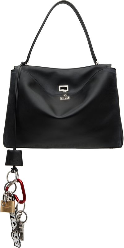 Balenciaga Balenciaga Black Rodeo Medium With One Charm Bag