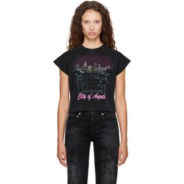 Balenciaga Balenciaga Black Shrunk 'City Of Angels' Stretch T-shirt