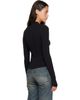 Balenciaga Balenciaga Black Ski Fitted Crewneck T-shirt - 3