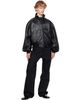 Balenciaga Balenciaga Black Smooth Semi Grainy Leather Bomber Jacket - 4