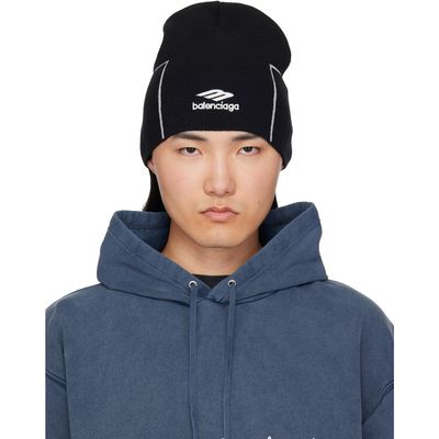 Balenciaga Balenciaga Black Sporty Beanie