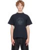 Balenciaga Balenciaga Black Standard Address Crest T-shirt - 1