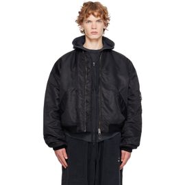 Balenciaga Balenciaga Black Standard Bomber Jacket