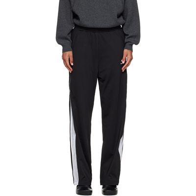 Balenciaga Balenciaga Black Zipped Loop Sports Icon Sporty Track Pants