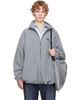 Balenciaga Balenciaga Blue & Beige Cotton Linen Check Zip-Up Jacket - 1