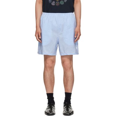 Balenciaga Balenciaga Blue & White Technical Stripes Boxer Shorts