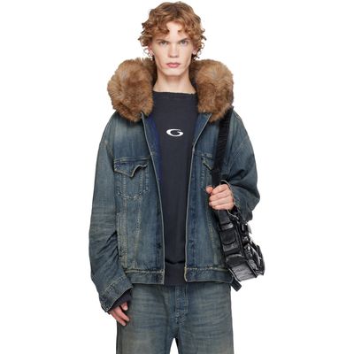Balenciaga Balenciaga Blue Boxy Denim Jacket
