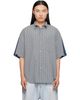 Balenciaga Balenciaga Blue Check Hybrid Shirt - 1