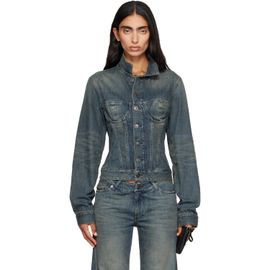 Balenciaga Balenciaga Blue Corseted Denim Jacket