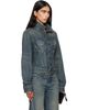 Balenciaga Balenciaga Blue Corseted Denim Jacket - 2
