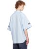 Balenciaga Balenciaga Blue Cotton Poplin Oversized Shirt - 3