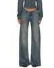 Balenciaga Balenciaga Blue Curved Waist Jeans - 1
