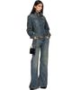 Balenciaga Balenciaga Blue Curved Waist Jeans - 4