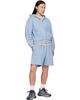 Balenciaga Balenciaga Blue Embroidered Zip-Up Hoodie - 4
