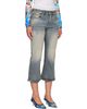 Balenciaga Balenciaga Blue Lace Flared Capri Jeans - 2
