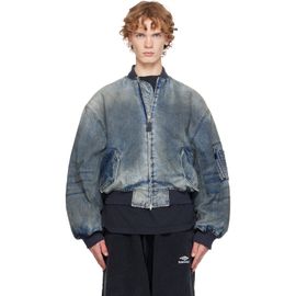 Balenciaga Balenciaga Blue Standard Denim Bomber Jacket