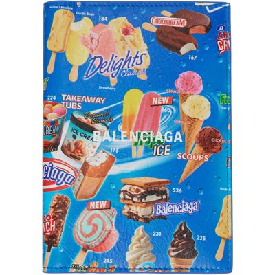 Balenciaga Balenciaga Blue Sweet Treat Passport Holder