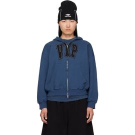 Balenciaga Balenciaga Blue 'VIP' Zip-Up Hoodie