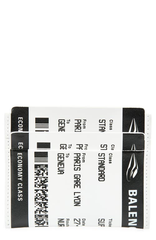 Balenciaga Balenciaga Boarding Pass Leather Card Case