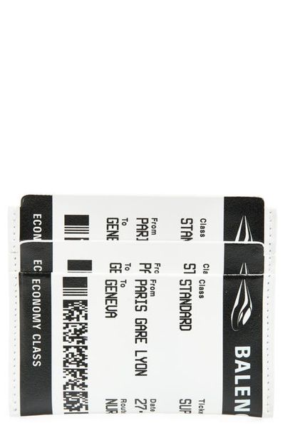 Balenciaga Balenciaga Boarding Pass Leather Card Case