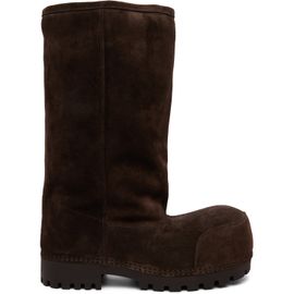Balenciaga Balenciaga Brown Alaska Fur High Boots