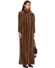 Balenciaga Balenciaga Brown Cable Knit Faux Fur Coat - 2