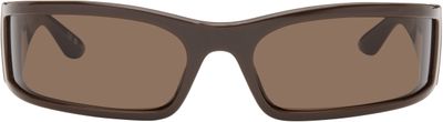 Balenciaga Balenciaga Brown Extreme Sunset Sunglasses