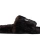 Balenciaga Balenciaga Brown Furry Slides - 1