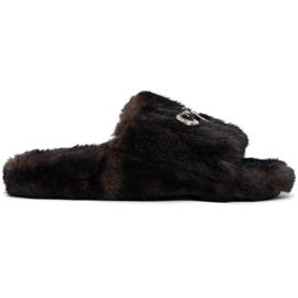Balenciaga Balenciaga Brown Furry Slides