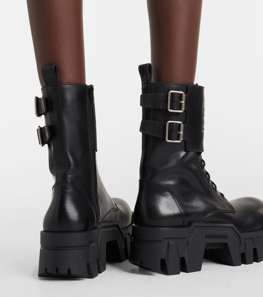 Balenciaga - Bulldozer 25 leather platform combat boots