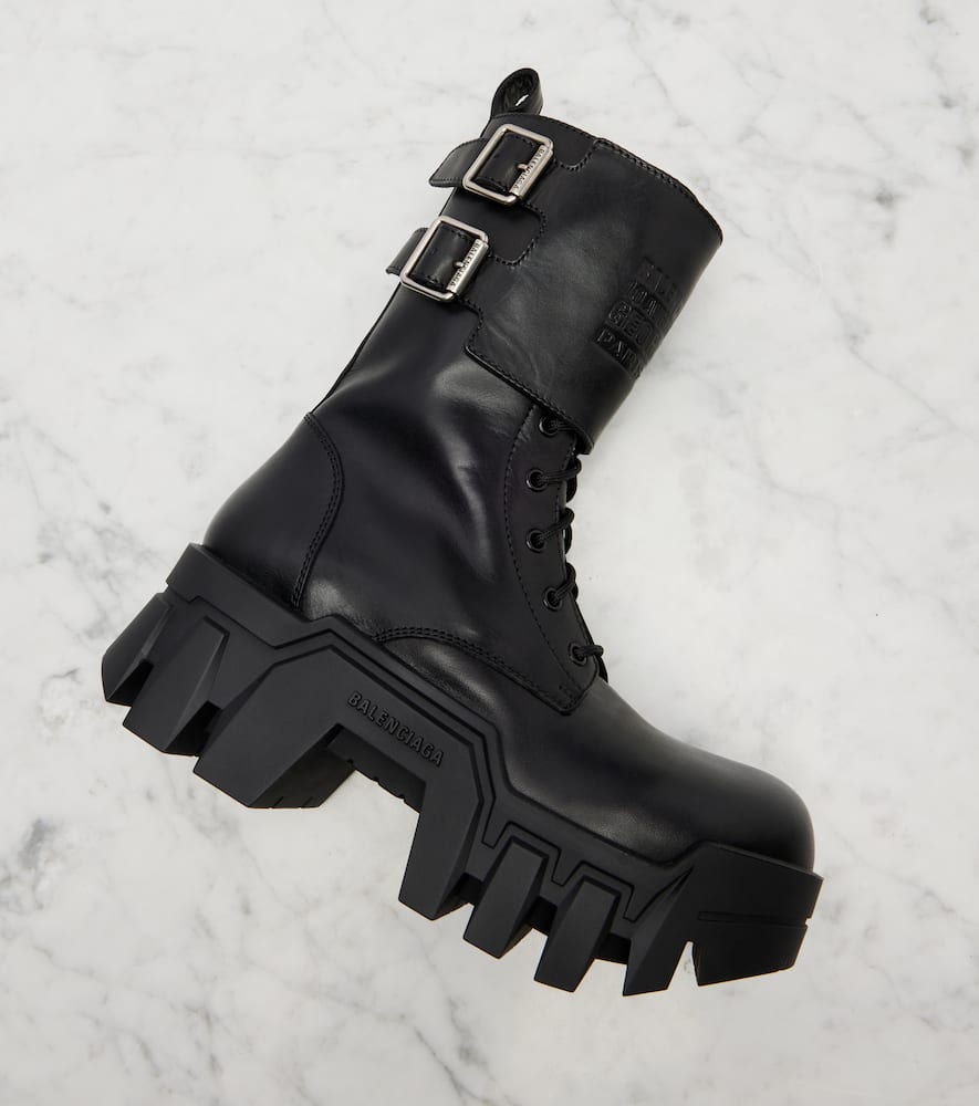 BALENCIAGA ブルドーザー Men's Bulldozer Lace-up Boot in Black | Balenciaga US