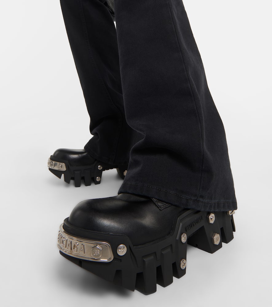 Balenciaga - Bulldozer leather ankle boots