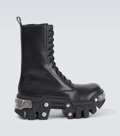 Balenciaga Balenciaga Bulldozer leather lace-up boots