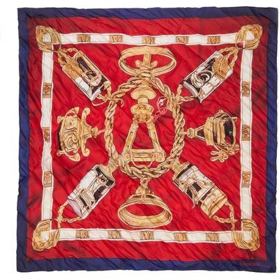 Balenciaga Balenciaga Burgundy AI Scarf