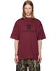 Balenciaga Balenciaga Burgundy Nano BB Medium Fit T-shirt - 1