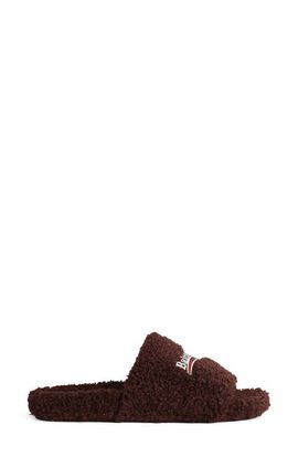 Balenciaga Balenciaga Campaign Faux Shearling Slide Sandal