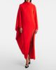 Balenciaga Balenciaga Caped silk and wool crÃªpe maxi dress - 2