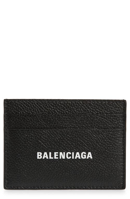 Balenciaga Balenciaga Cash Logo Leather Card Case