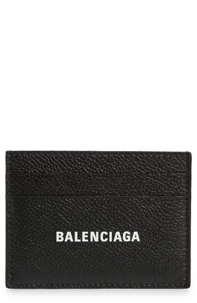 Balenciaga Balenciaga Cash Logo Leather Card Case